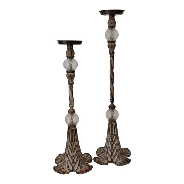 Vintage John-Richard Floor Torchières - A Pair For Sale