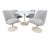 Vintage Tulip Chairs and Dining Table in the style of Eero Saarinen, 1970s, Set of 5 For Sale