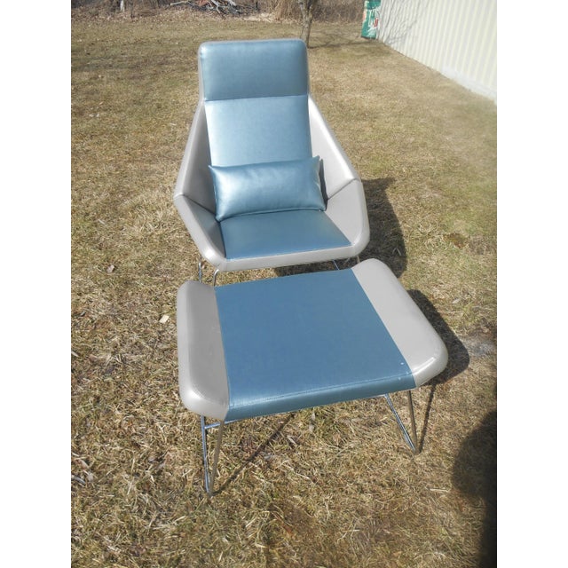 2010s Arcadia Nios Lounge Chair With Ottoman For Sale - Image 5 of 6