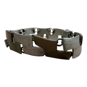 1950s JHP Metales Casados Chain Link Bracelet Taxco Mexico