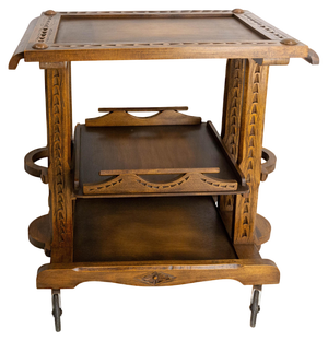 Poplar Cart Drinks Trolley, France, 1940s