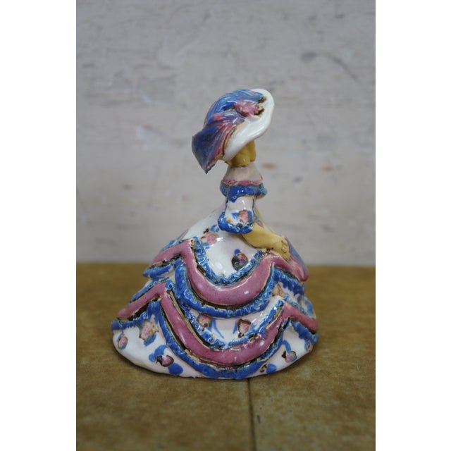 Vintage Arts & Crafts Overbeck Pottery Southern Belle Grotesque Figurine Indiana For Sale - Image 6 of 16