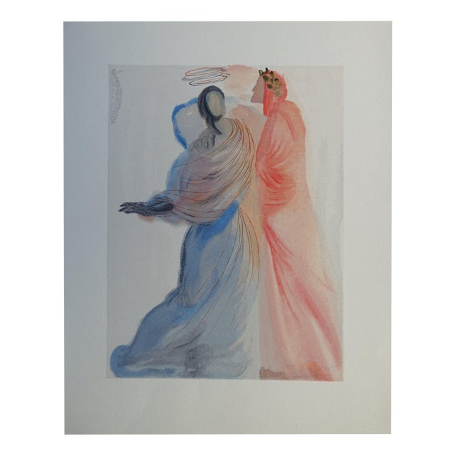 Salvador Dali, The Splendor of Beatrice, Woodcut For Sale