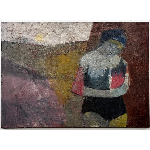 Mid 20th Century Abstract Expressionist Painting by San Francisco Artist Gary Woo For Sale In San Francisco - Image 6 of 6