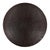 Round top coffee table with a distinctive scalloped base, creating a monolithic silhouette with subtle architectural...