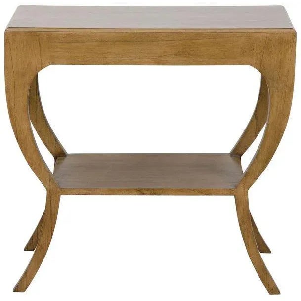 Contemporary Maude Side Table in Saddle Brown For Sale - Image 3 of 4
