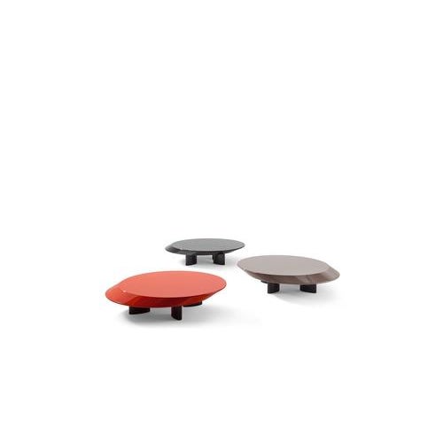 Low Accordo Table in Brown Lacquered Wood by Charlotte Perriand for Cassina For Sale - Image 3 of 11