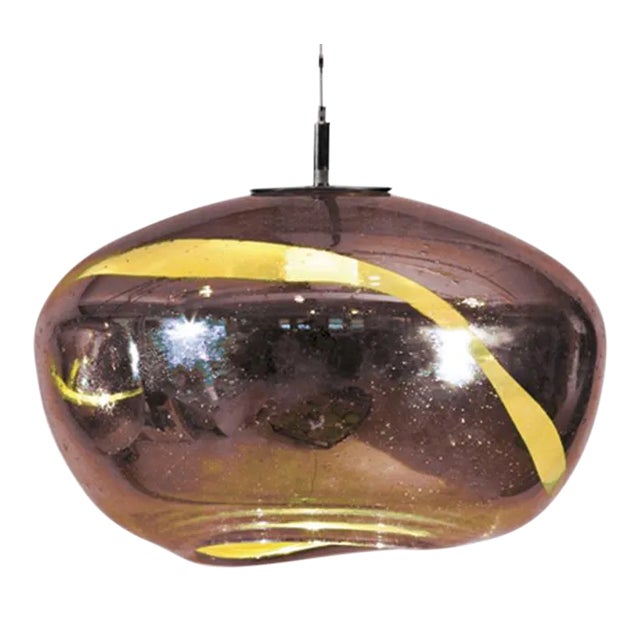 Galaxy Pendant Light from the Vista Swirl Collection in Amethyst For Sale