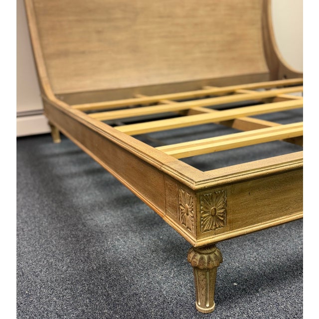 Restoration Hardware Restoration Hardware French Empire Rosette Sleigh Bed - King Size For Sale - Image 4 of 11