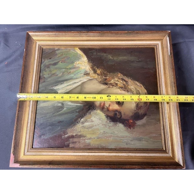 1930s 1930s Portrait of a Young Man by Nicola Petti For Sale - Image 5 of 5