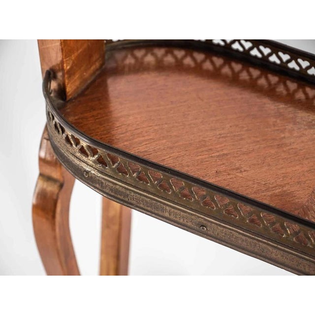 Antique Side Table in Marble and Brass, 1920s For Sale - Image 14 of 16