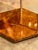 Italian Art Deco Style Walnut and Chrome Hex Side Tables For Sale - Image 4 of 7