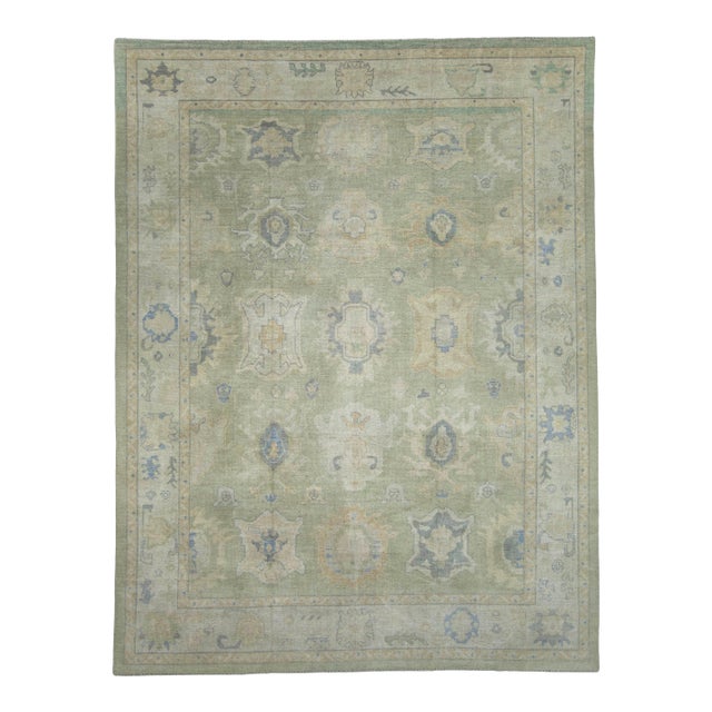 Oushak Rug 9'6" x 12'5" #17872 For Sale