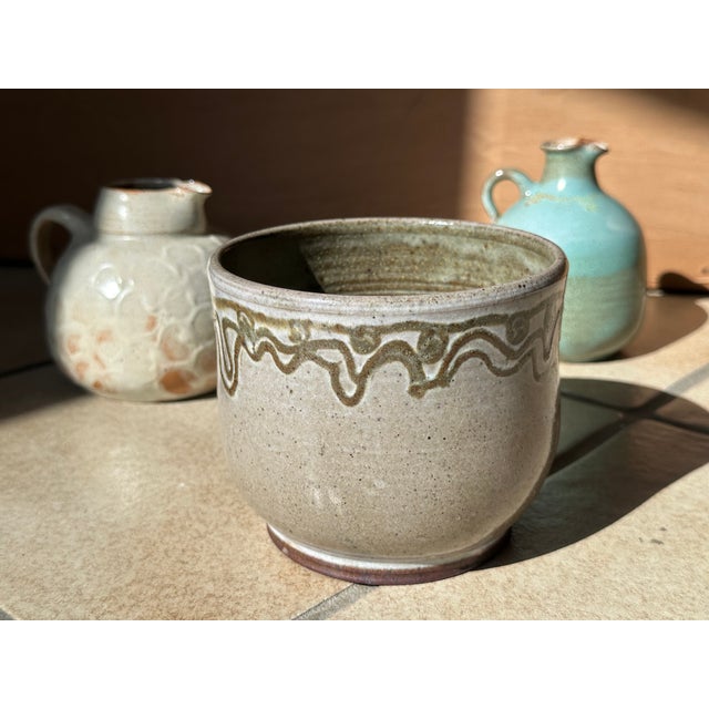 Studio Ceramics Glaze Art Vessels by Elly Kuch, Fredelsloh, Germany, 1970s, Set of 3 For Sale - Image 11 of 18