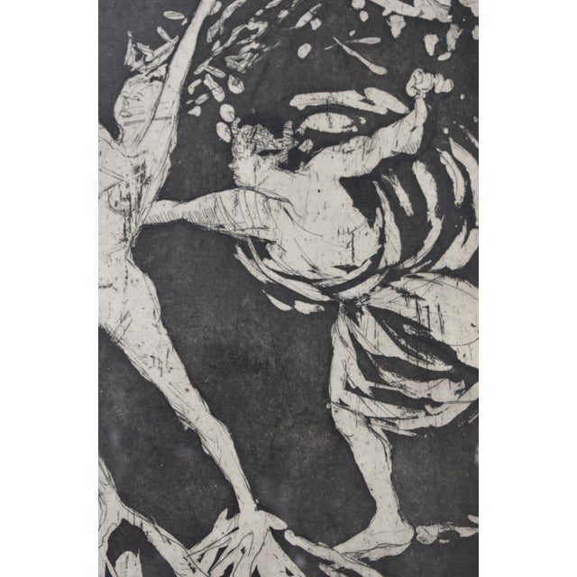 Vintage "Daphne and Apollo" Framed Artist's Proof by Harriet Zeitlin, Circa 1970s For Sale - Image 11 of 17