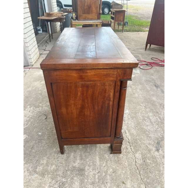 French 19th Century Empire Solid Walnut Chest of Drawers / Commode For Sale - Image 12 of 12