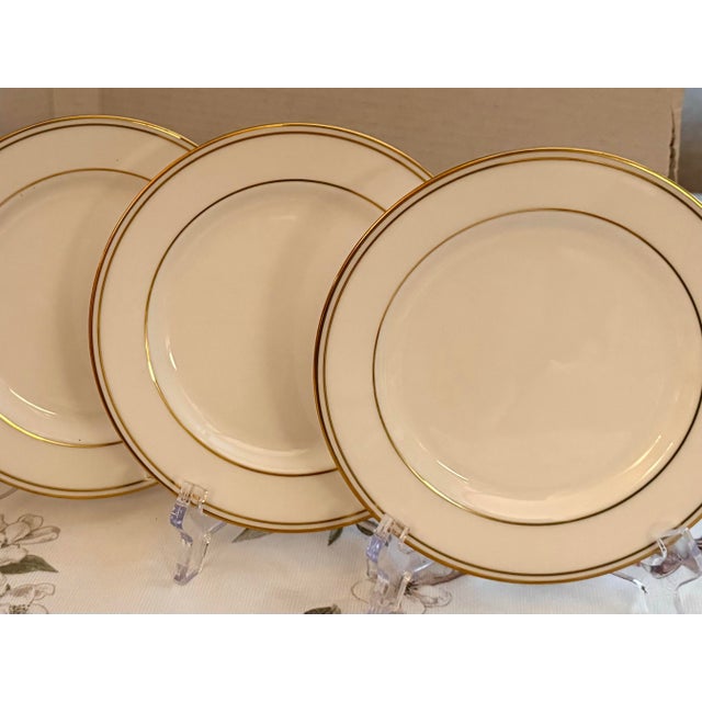 Lenox Lenox Federal Gold Plates - 6 3/8” - Set of 5 For Sale - Image 4 of 9