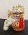 Offered is a superb pair of high quality vintage Gump’s hand painted porcelain Foo dogs with heavy gold accents. Gump’s is...