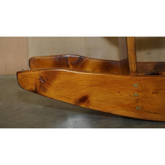 Wood Handmade Childrens Rocking Horse of Dachshund Sausage Dog, 1930s For Sale - Image 7 of 17