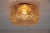 Square 3D Amber Glass Flush Mount Lamp by Limburg, Germany, 1960s For Sale - Image 11 of 12