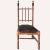 French Bobbin Wood Turned Barley Twist and Leather Chair, 1850s For Sale - Image 3 of 14