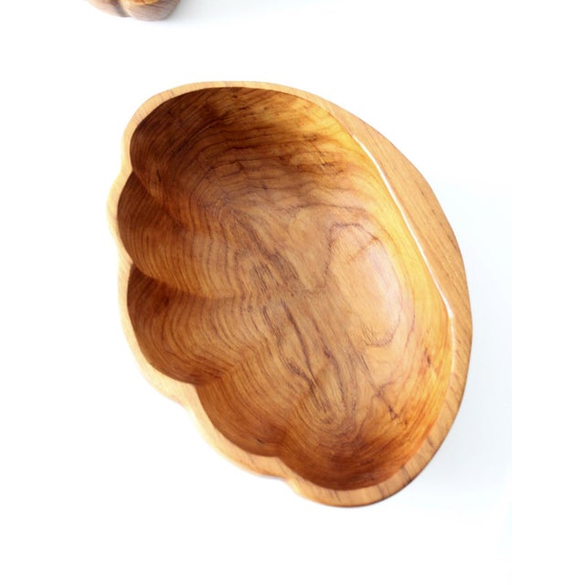 Mid 20th Century Mid-Century Modern Wood Serving Bowl Set For Sale - Image 13 of 15