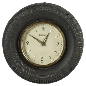 Italian Belted Advertising Clock from Pirelli, 1950s