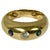 Vintage Cartier 18K Gold with Diamond and Sapphire Dome or Gypsy Ring. Ring features a dome-form band centered by an...