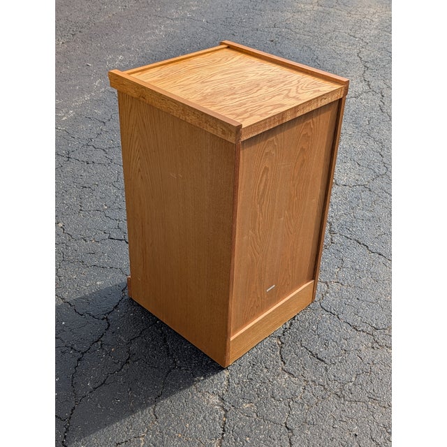 Mid 20th Century Mid 20th Century Vintage Two Drawer Locking Filing Cabinet With Key For Sale - Image 5 of 5