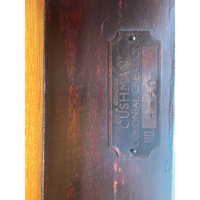 1950s Cushman Colonial Creations Draw Leaf Hard Rock Maple Dining Table For Sale - Image 12 of 12