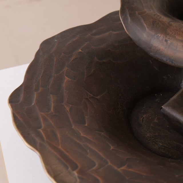 Fountain in Wrought Bronze from Lothar Klute, 1980s For Sale - Image 10 of 11