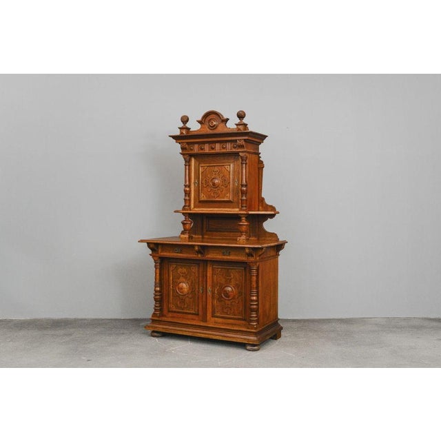 Gründerzeit Cupboard in Oak, 1800s For Sale - Image 4 of 18