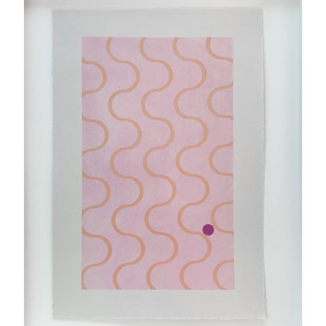 Untitled, 2024 Acrylic on paper 10.5 x 8 inches framed, 7.5 x 5 unframed "Stemming from my infatuation with the formal...