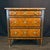 French Neoclassical Louis XVI Marble Top Parquetry Chest of Drawers For Sale - Image 9 of 13