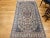 Art Nouveau Vintage Persian Nain Area Rug, Handwoven Floral Pattern With Silk Highlights, Ivory & Blue, 4’ X 7’ For Sale - Image 3 of 12
