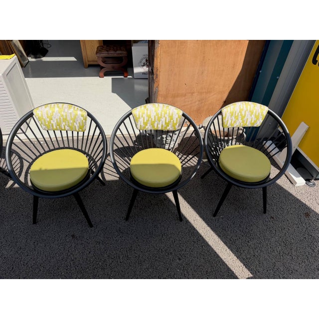 Modern Chairs with Lime Green Upholstery, 2000s, Set of 4 For Sale - Image 10 of 11