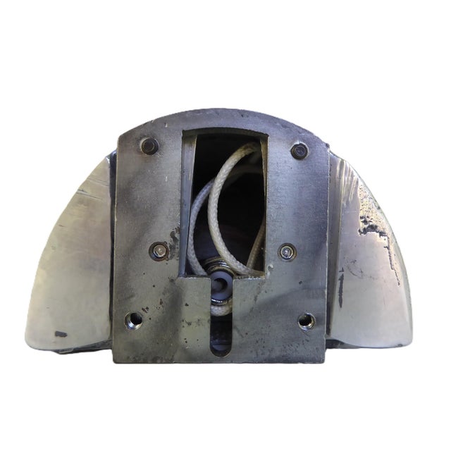 Silver VintageJorge Pensi 1988 Polished Aluminum Olympia Halogen Wall Light For Sale - Image 8 of 14