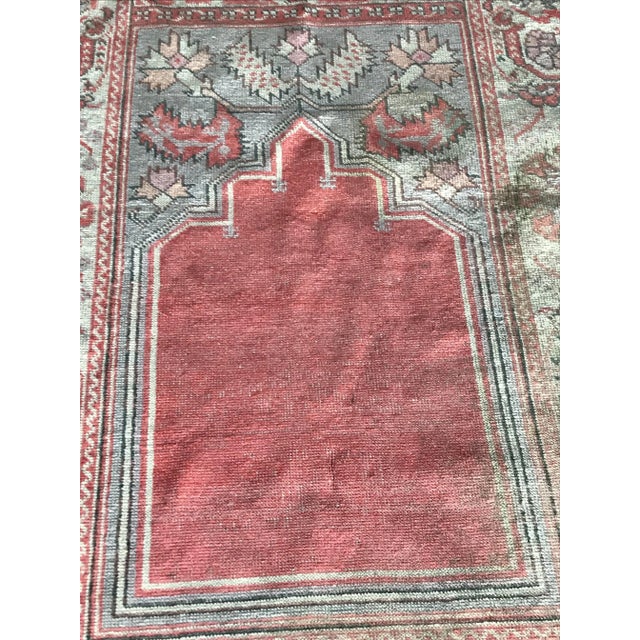 Vintage Turkish Prayer Kilim Rug, 1930s For Sale - Image 9 of 11