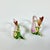 Vintage Minimalist Japanese Hollywood Regency Majolica Butterfly Flora Porcelain Napkin Rings - Set of 12 For Sale - Image 12 of 18