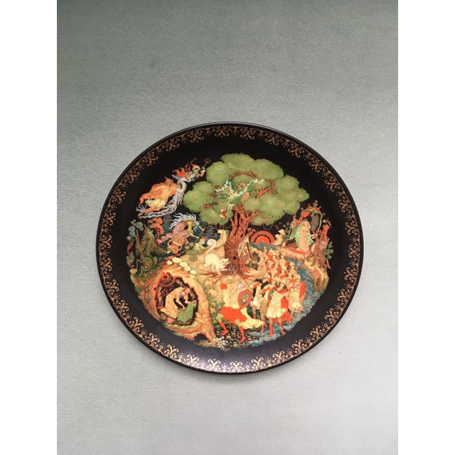 Vintage Tianex Fairytale Themed Decorative Plates- Set of 3 For Sale - Image 9 of 13