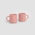 Ripple Mugs in Pink from Form&Seek, Set of 2 For Sale - Image 4 of 4
