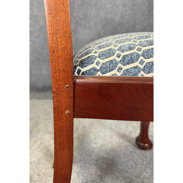 Late 20th Century Set of 8 Carved Mahogany Chippendale-Style Dining Chairs For Sale - Image 9 of 13