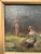 Antique Country Landscape With Three Ladies in a Carved Giltwood Frame For Sale - Image 12 of 17