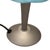 Vintage Blue Glass Table Lamp on Gray Metal Base, Italy For Sale - Image 6 of 8