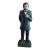 Victorian Era Heavy Cast Iron Abe Lincoln Doorstop Figurine For Sale