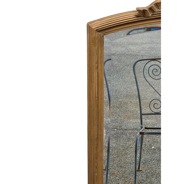 1920 French Gilded Beveled Edge Mirror. For Sale - Image 4 of 15