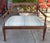 Antique Italian Neoclassical Style Spiral Back Fruitwood Settee.