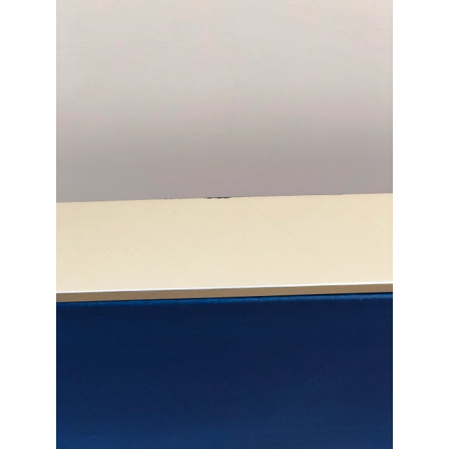 Paint Contemporary Abstract Blue Gradient Painting Framed For Sale - Image 7 of 13