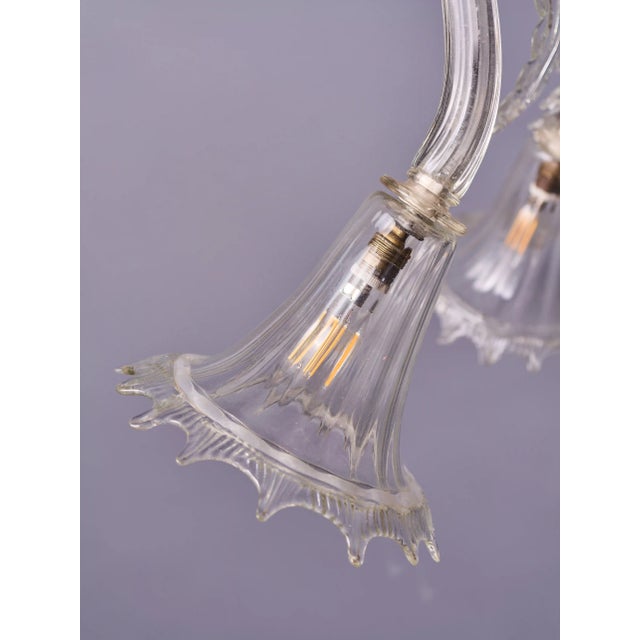 Venetian Chandelier in Split Glass, Murano For Sale - Image 10 of 12