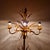 Florentine Gilt Metal Floor Lamp attributed to Hans Kögl, 1970s For Sale - Image 6 of 14